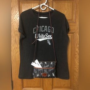 New Dooney & Bourke “White Sox” Shoulder Bag/ Sox T-Shirt